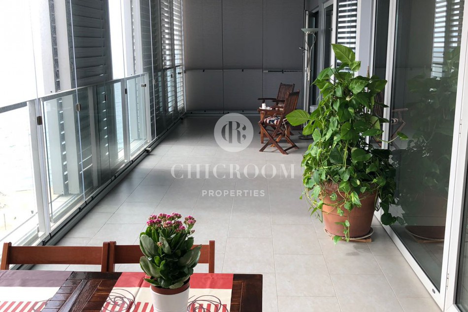 3 Bedroom apartment for rent with sea views in Barcelona Diagonal Mar