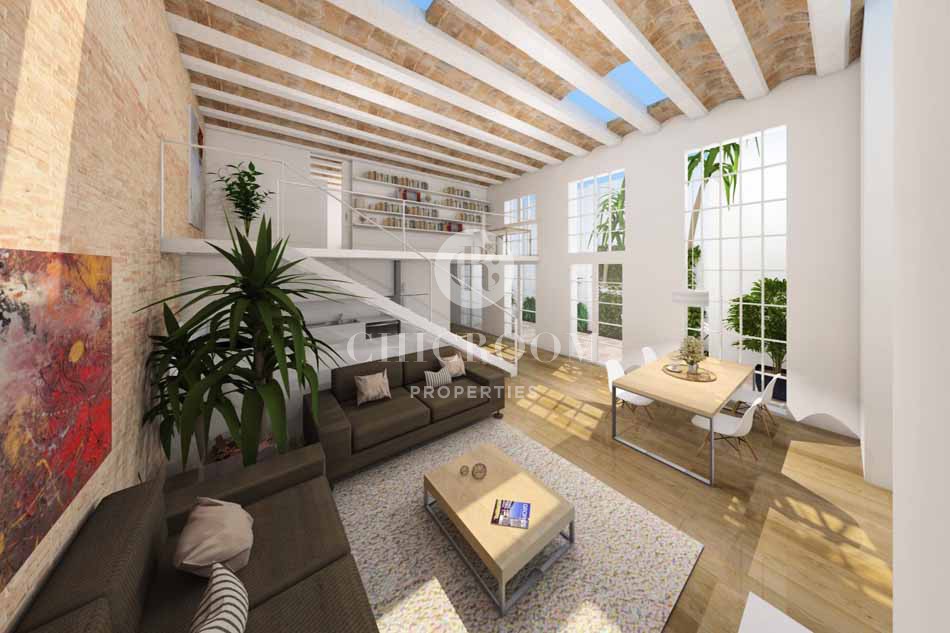 Loft with terrace for sale in the Raval