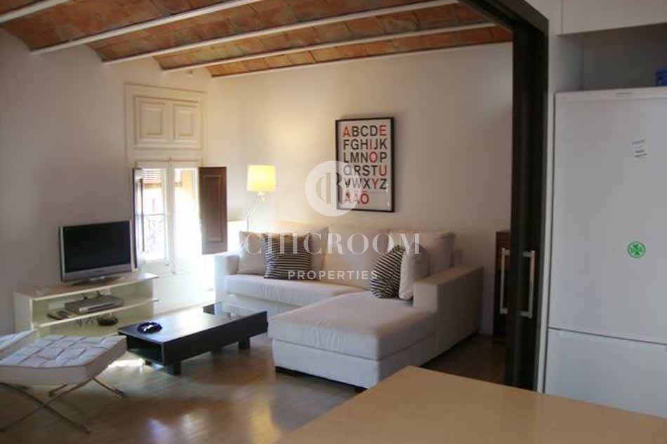 Furnished 2 bedroom penthouse for rent el Born Barcelona