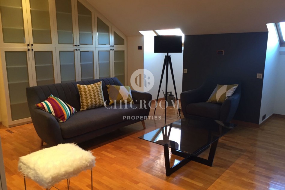 Duplex penthouse for rent in Eixample Barcelona