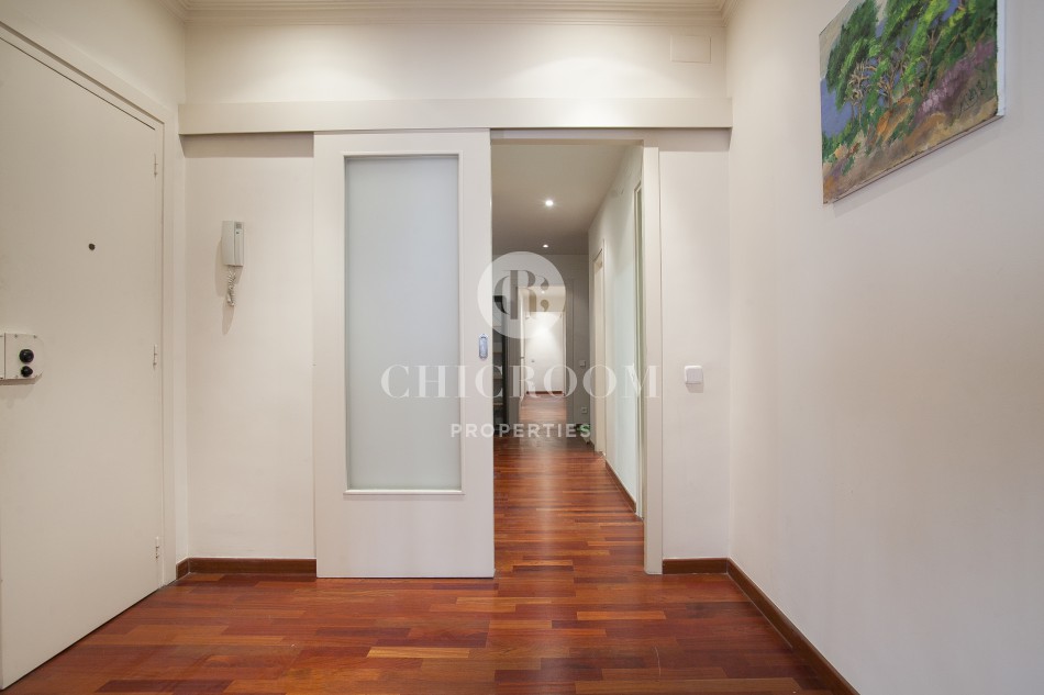 Semi-furnished 4-bedroom apartment for rent Les Corts Barcelona