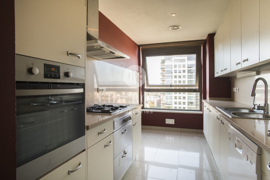 3-bedroom unfurnished apartment for rent in Diagonal Mar Barcelona