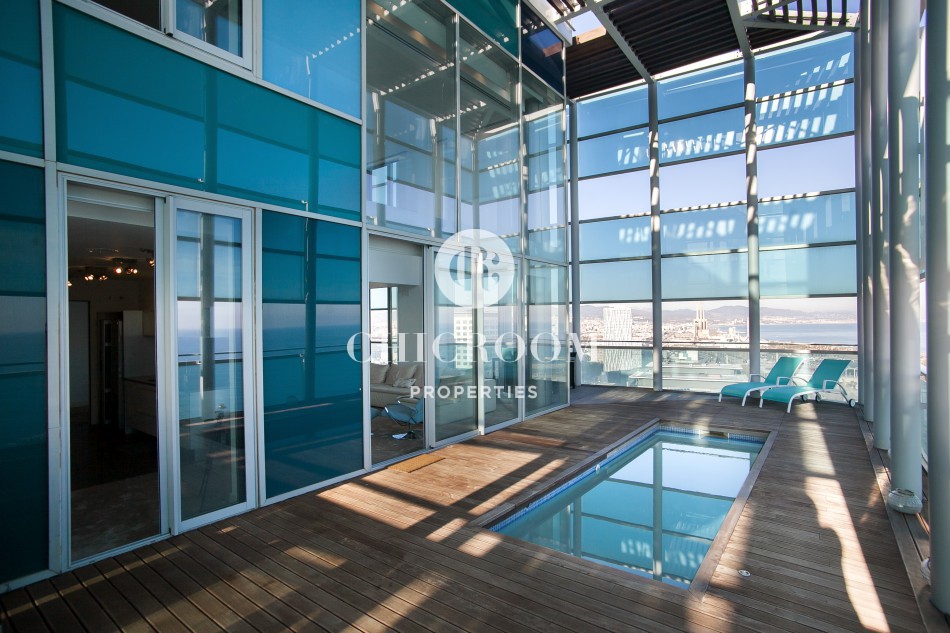 Luxury penthouse duplex for sale in Diagonal Mar Barcelona